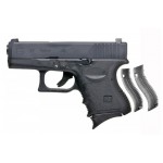 Страйкбольный пистолет WE GLOCK-27 gen4, металл слайд, сменные накладки, WE-G006B-BK